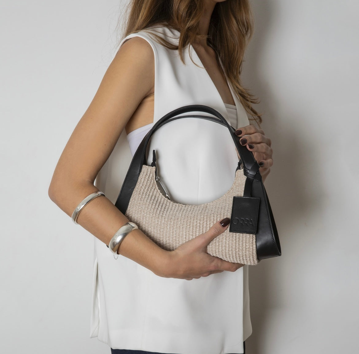 Juliana Raffia Bag - Beige