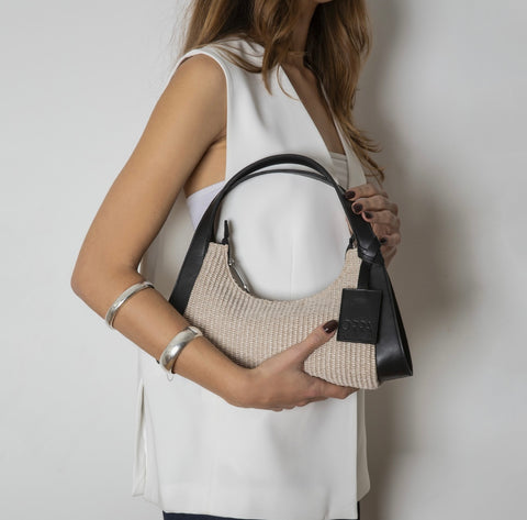 Juliana Raffia Bag - Beige
