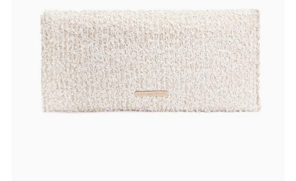 Cream Amalfi raffia nissa model clutch