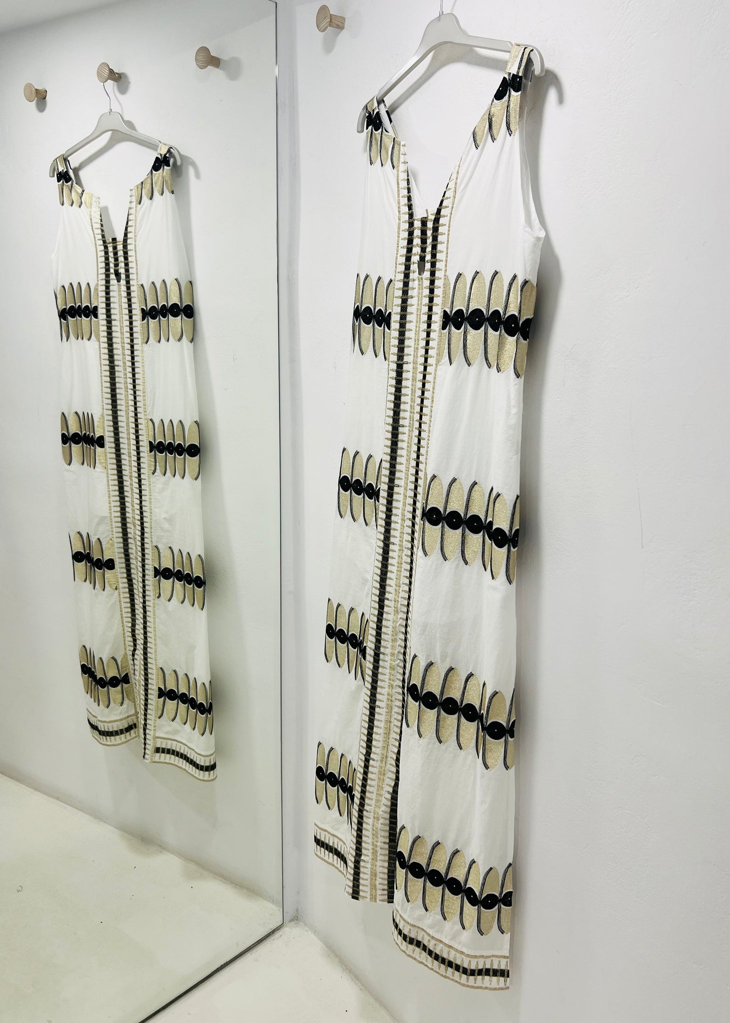 “Olive” Embroidered Dress