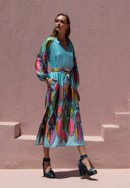 Niva Dress – Turquoise