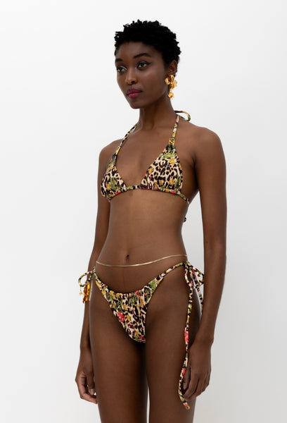 ROAR LEOPARD FLORAL BIKINI