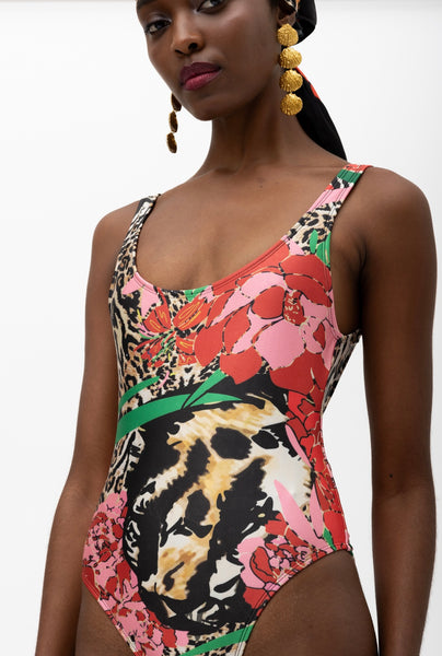 JUNGLE ROSE ONE-PIECE
