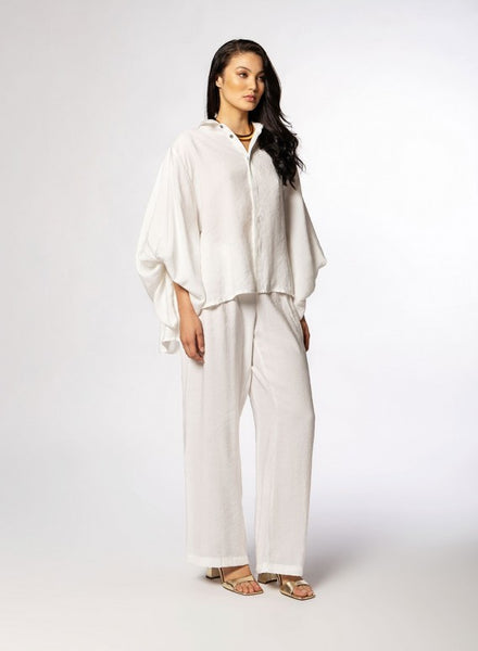 SHIRT BALOON SLEEVE - WHITE