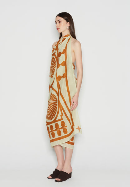 SHELL IN LOVE SARONG - Brown