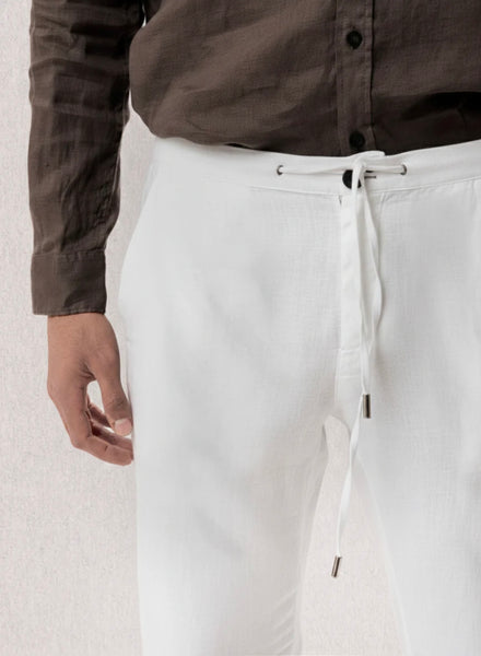 Carrot Fit Pants - White