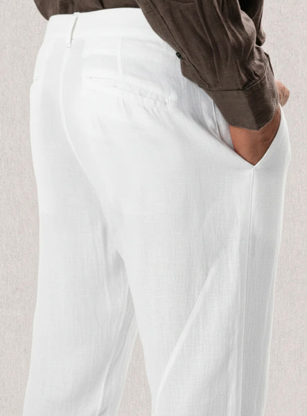 Carrot Fit Pants - White