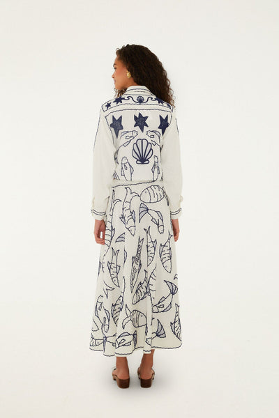 Fresh Fish Embroidered Skirt