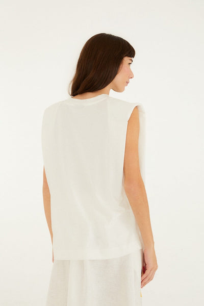 Birds On Branch Embroidered T-Shirt