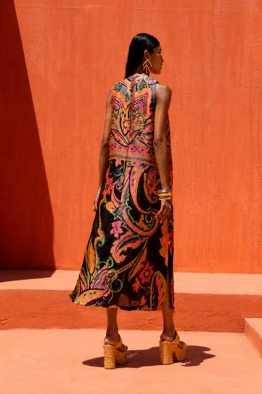 leora midi dress orange Leora Midi Dress Green