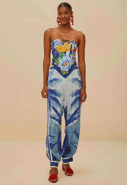 Blue Fresh Table Scarf Pants