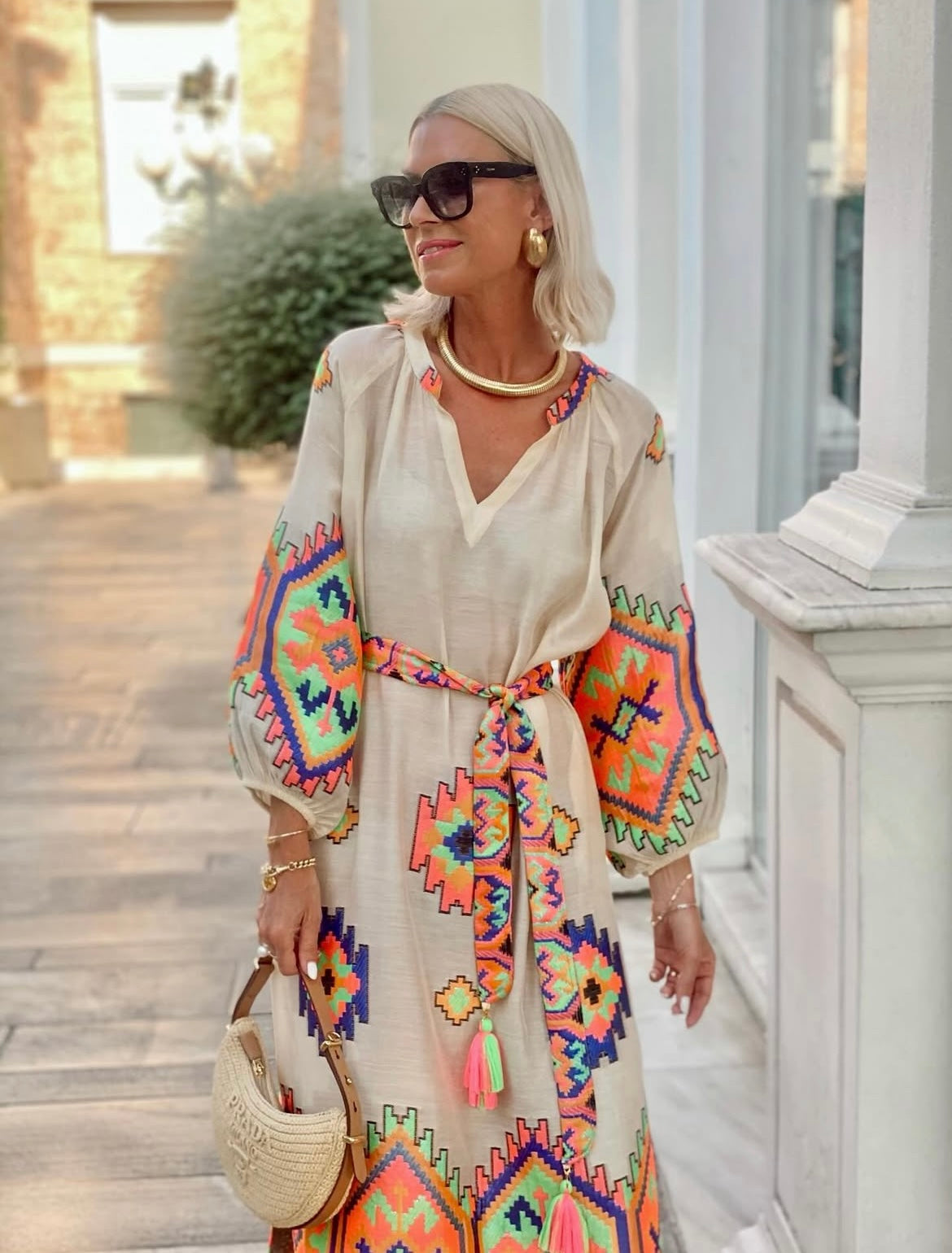 EVA EMBROIDERED DRESS