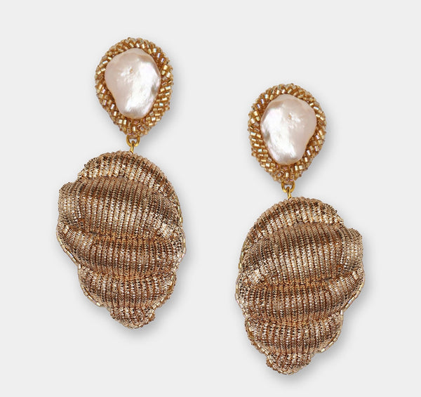 Conch Earrings - Gold