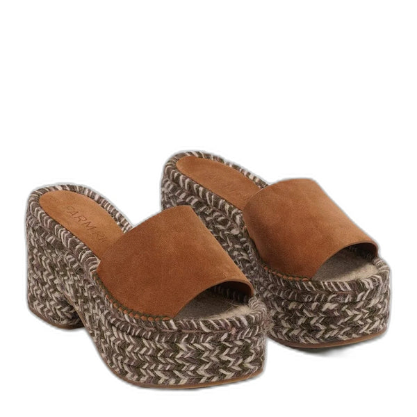 Brown Platform Espadrille Sandal
