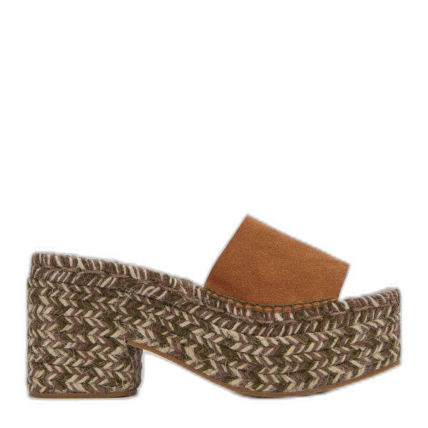 Brown Platform Espadrille Sandal