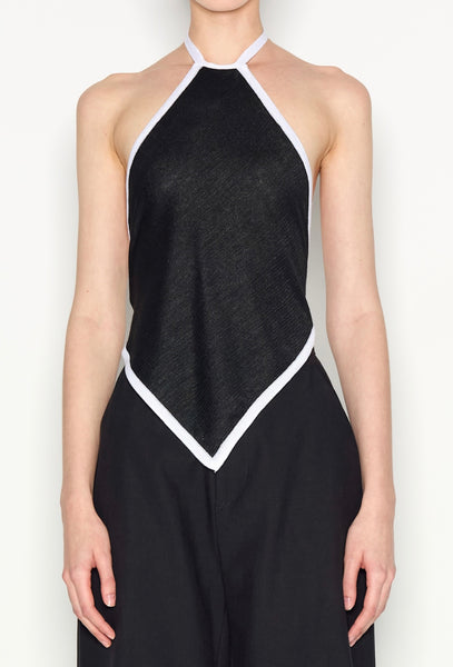 ATLAS KNITTED TOP - BLACK