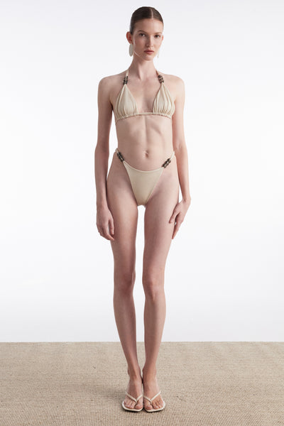 ANNA BIKINI BEIGE WHITE DOUBLE FACE