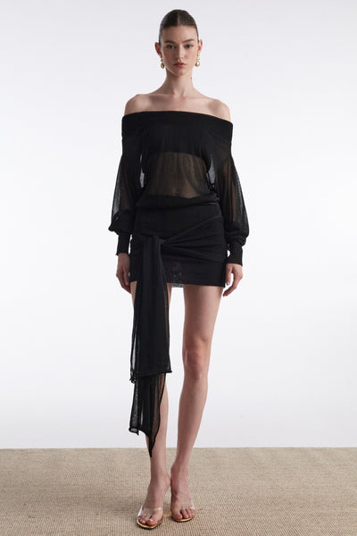 NO.26 MINI DRESS BLACK