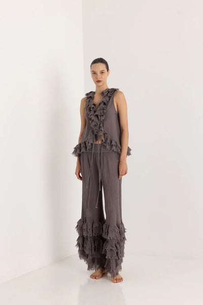 SAVANAH PANTS - STONE GREY
