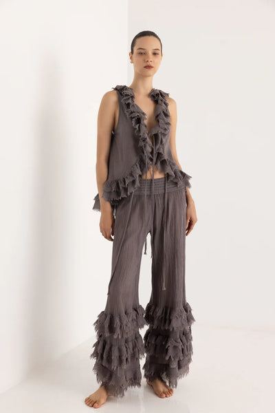 SAVANAH PANTS - STONE GREY
