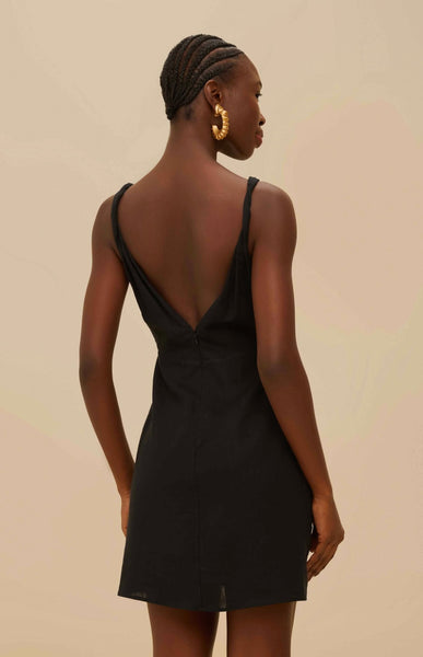 Black And White Rose Lenzing™ Ecovero™ Euroflax™ Mini Dress