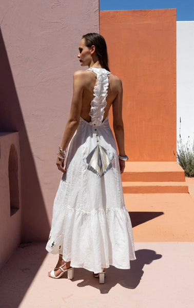 “AMARA” Maxi Dress - Light Grey