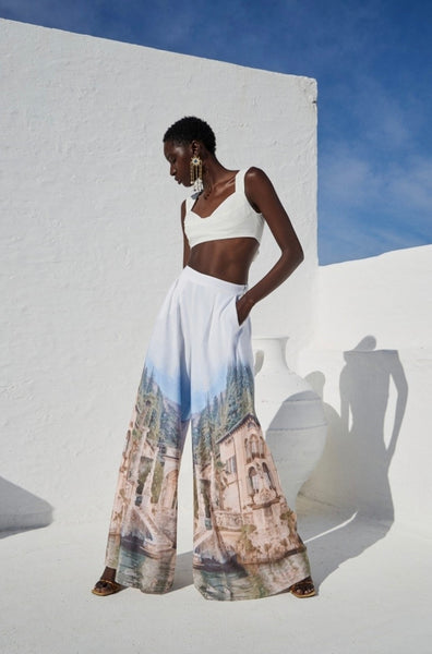 WIDE LEG TROUSERS - VILLA MONASTERO