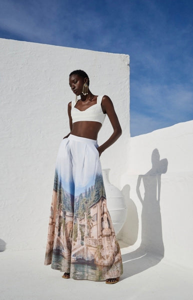 WIDE LEG TROUSERS - VILLA MONASTERO