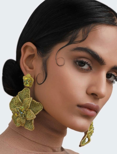 Primrose Earrings - Lime