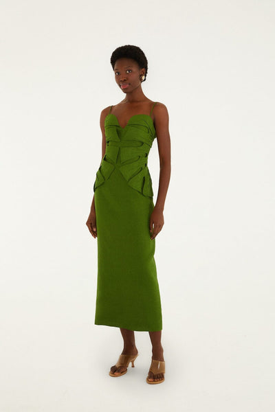Leaf Premium Linen Maxi Dress 🍃