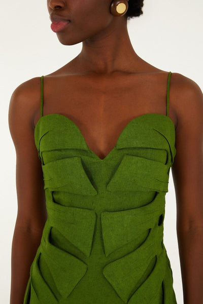 Leaf Premium Linen Maxi Dress 🍃