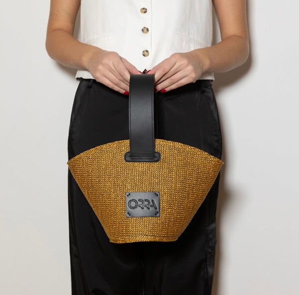 Anasinthesis Raffia Bag - Tabac