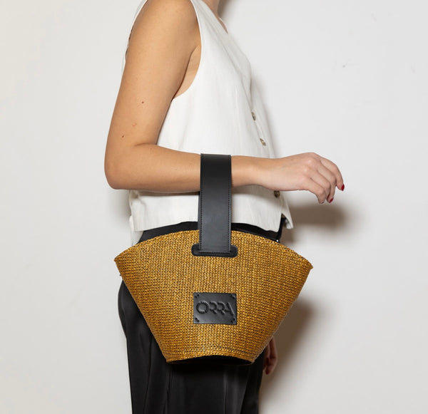 Anasinthesis Raffia Bag - Tabac
