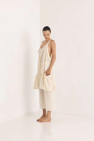 HELENA MINI DRESS - OFF WHITE