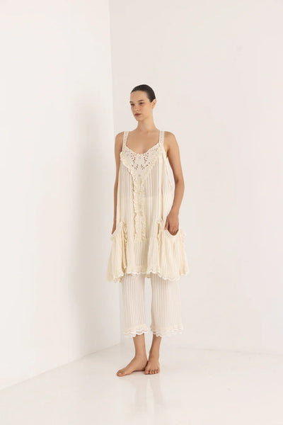 HELENA MINI DRESS - OFF WHITE