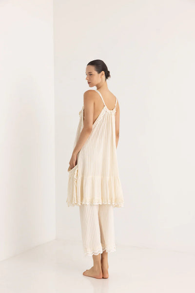 HELENA MINI DRESS - OFF WHITE