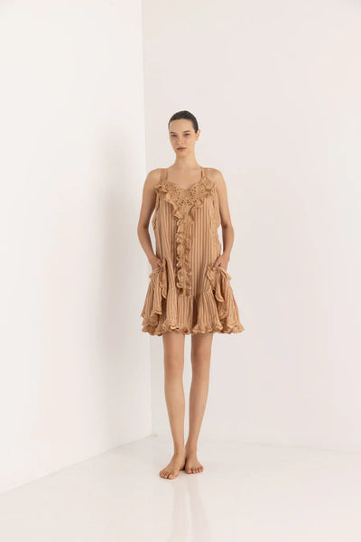 HELENA MINI DRESS - OFF WHITE