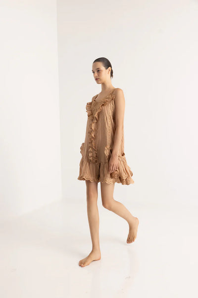 HELENA MINI DRESS - OFF WHITE