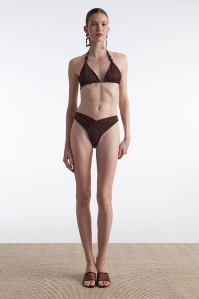 ANNA BIKINI DOUBLE FACE BROWN