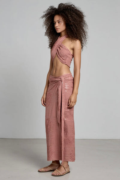 NELL TOP - RUSTY PINK