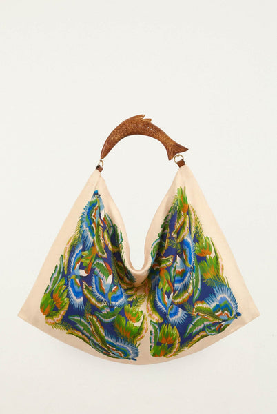 Sand Birds Satin Scarf Bag