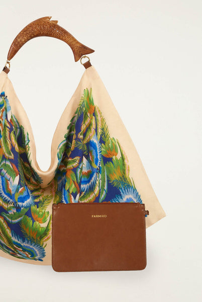Sand Birds Satin Scarf Bag