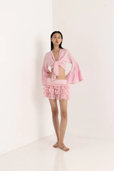 ZURI MINI LUREX SKIRT