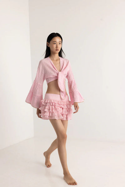 ZURI MINI LUREX SKIRT