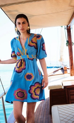 THELMA DRESS - ROYAL BLUE
