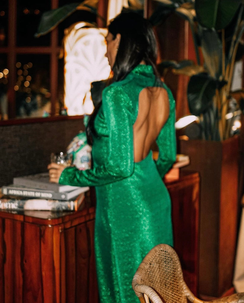 BIRDS OF PARADISE DRESS - GREEN PORTES OF GREECE BIRDS OF PARADISE DRESS - GREEN PORTES OF GREECE