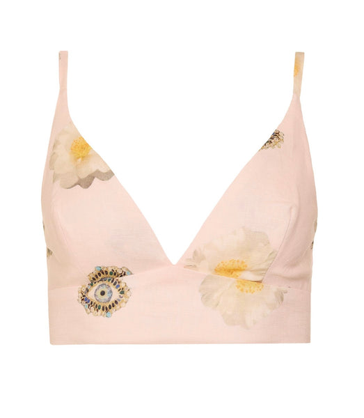 Aethra Eyes Allure - Linen printed bralette