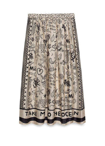 Elizabeth Mermaid Printed Midi Skirt