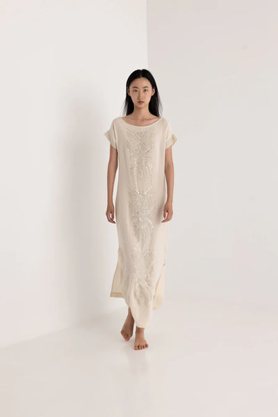INES MAXI DRESS - OFF WHITE