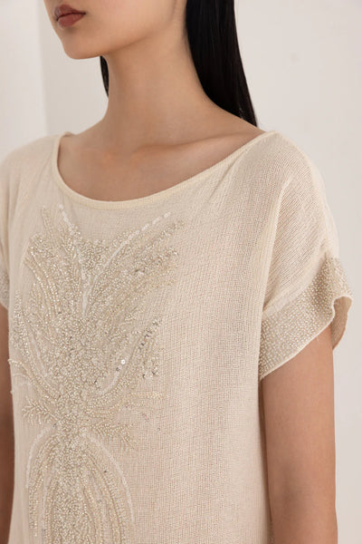 INES MAXI DRESS - OFF WHITE